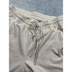 Athleta  Avenue Wide Leg Crop Pull‎ On Pants Womens 14P Beige Drawstring Pockets Photo 9