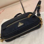Prada Dark Navy Blue Nylon Camera Bag Photo 7