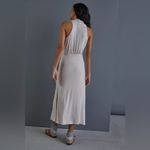 Anthropologie  Lourdes Maxi Sweater Dress Size Small Cream Sleeveless Cowl Neck Photo 1