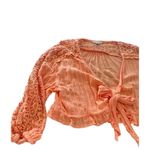 American Eagle tied crop top size L Photo 2