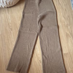 Lovers + Friends  Tan Wide Leg Knit Pants Photo 0
