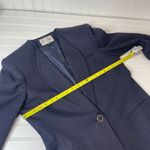 Le Suit  Women’s Navy & White Single Breasted One Button Blazer Size 12 Corporate Photo 4