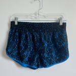 NEW Princess Vera Wang Black Lace Blue Satin Dressy Mid Rise Pull On Shorts S Photo 1