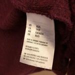 American Eagle Feather Light Ribbed Hooded Pocket Cardigan Burgundy Red XS/S Photo 3