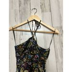 ZARA black and purple floral dress Photo 6