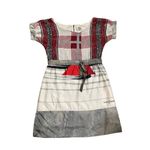 Launch by Susan Young abstract sailboat novelty 100% silk dress size XS Red Photo 10