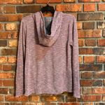 Hem & Thread  womens lace up lightweight hoodie red M Photo 3