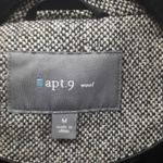 Apt. 9  Wool Coat Womens Size Medium Gray Tweed Grunge Winter Jacket Button Front Photo 4