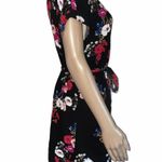 Popsugar Floral Waist Tie Short Sleeve Dress Photo 2