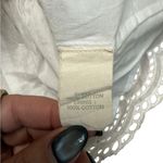 Anthropologie NWT Forever That Girl Smocked Eyelet Peplum Tube Top White Small Photo 6