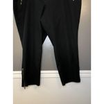 Michael Kors Michael Pants Womens 24W Black Wellesley Ankle Fit Zip Pockets Photo 2