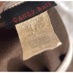 Vintage Candy Rain Women's Short Sleeve Shirt Polka Stars Button Size Large Brown Photo 8