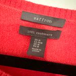 Saffron coral cashmere sweater size medium pullover crewneck Red Photo 1