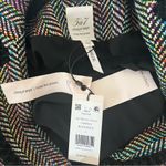 NEW NWT Cinq A Sept Khloe Mikka Tweed Blazer Jacket Black Multi Rainbow Size 4 Photo 8