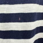 Gap  size medium blue white striped shirt zipper‎ shoulder detail 100% cotton Photo 3