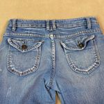 Bongo Vintage Denim Bermuda Shorts Women's Blue Distressed Cuffed Jeans GUC Sz 9 Photo 4