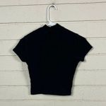 Brandy Melville Mock Turtleneck Black Tee one size Photo 1