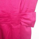 London Times  Fuschia Sleeveless Midi Satin Fitted Dress Photo 3