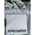 Skylar + Madison  Tie Dye Ruched Mini Dress Blue Purple Size Medium NWT Photo 3