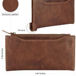 Genuine Leather RFID Blocking Long Wallet – Vintage Bifold for Men  Photo 4