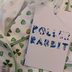 Roller Rabbit  White Pajama Set with Green and Yellow Print Photo 2