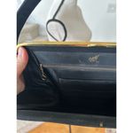 Vintage MM Morris Moskowitz Black Felt & Gold Top Handle Shoulder Bag Photo 9