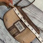 Guess Authentic Y2K Vintage Wristlet bag tan brown small Rhinestones silver logo Photo 3
