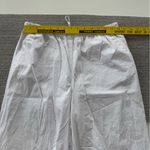 H&M  Divided White Cotton Drawstring Parachute Wide Leg Pants Size XS Photo 7