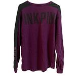 PINK - Victoria's Secret Spell Out PINK Victoria Secret purple long sleeve graphic sweater Pullover Photo 1