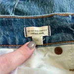 Madewell the mid-rise perfect vintage jean blue jeans in size 25 Photo 7