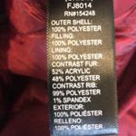 Ultim8 Brand burgundy faux fur collar rose appliqué bomber Jacket Juniors Sz M Red Size M Photo 6