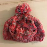 Handmade Pink And Gray Beanie Photo 0