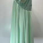 Modcloth Mint Green Crochet & Chiffon Mini KAS New York Exclusive Babydoll Dress Photo 2