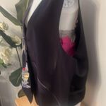 Robert Daskal Hand Painted & Sewn Men's Silk Vest Artistic Design vintage Black Photo 2