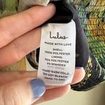 Lulu’s Floral Puff Sleeve Corset Crop Top, Smocked Sweetheart Blouse, Small Black Photo 13