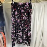 Torrid Shorts Maxi Skirt Size 4 Floral Print Black Purple Red Womens Boho Rayon Photo 13