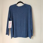 Anthropologie  MARONIE Womens Cheetah Printed Long Sleeves Top Blue Sz  S NWT Photo 6