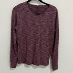 Lululemon  &go City Pullover Heathered Bordeaux Drama Rulu Size 4 Burgundy Red Photo 3