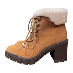 Marc Fisher LTD Mlvacinta Leather Shearling Heel Booties Women's Size 9.5 NWOB Photo 1