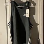 Adidas : Athletic Wear for women Tank Top.
Grey with White Stripes. Size:XL Photo 2