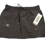 Refuge Cargo Mini Skirt Women's Size L Black Elastic Waist Pockets Casual NEW Photo 0