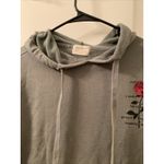 Urban Nation Women's Rose Print Hoodie Sweatshirt Pullover Size Medium Green Photo 1