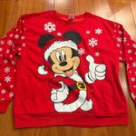 Disney  Mickey Mouse Light Up Ugly Sweater Christmas Sweatshirt Size L Photo 3