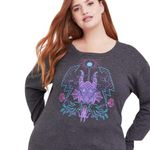 Torrid Disney Villains Maleficent Sweater-knit Crisscross Back Top W-322 Plus Size 1X Photo 0