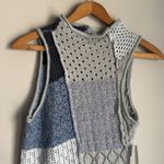 Anthropologie NEW By Mock-Neck Crochet Twofer Sweater top Photo 4