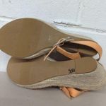 Stuart Weitzman new sz 6 orange mango wedge heel espadrille jewel strap Photo 7