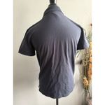 Armani Exchange  AX Short Sleeve V Neck Polo Shirt blue Size Medium Photo 3
