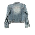 Hollister  Vintage Y2K Denim Jean Jacket Waist Length Small Casual Western Boho Photo 3