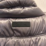 Calvin Klein Performance Womens Vest Puffer Down Quilted Silver Large Pockets Photo 6