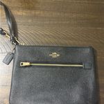 Coach  Black Wristlet with Gold Zipper Photo 4